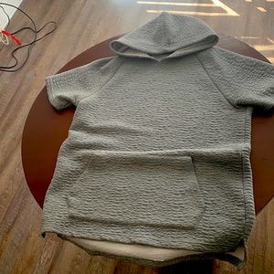 Very Cozy Grey Short sleeved hoodie